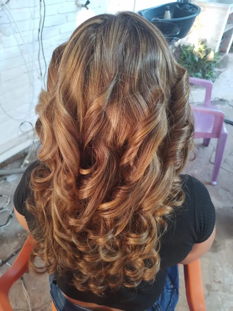 Trabajo de peluquería — ondas